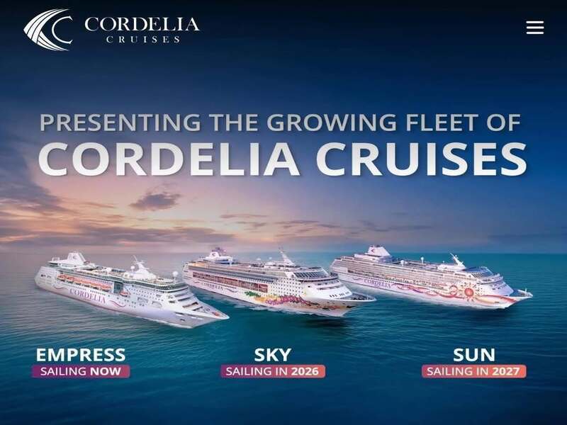 Cordelia Cruises amplía su flota y aumenta su capacidad un 126%